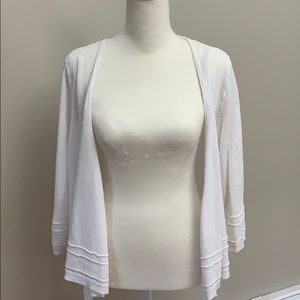 Dana Buchman white  cardigan XL